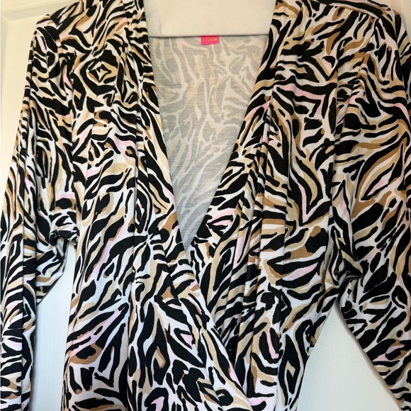 Lilly Pulitzer Zebra Print Wrap Dress / Skort - Picture 2 of 4